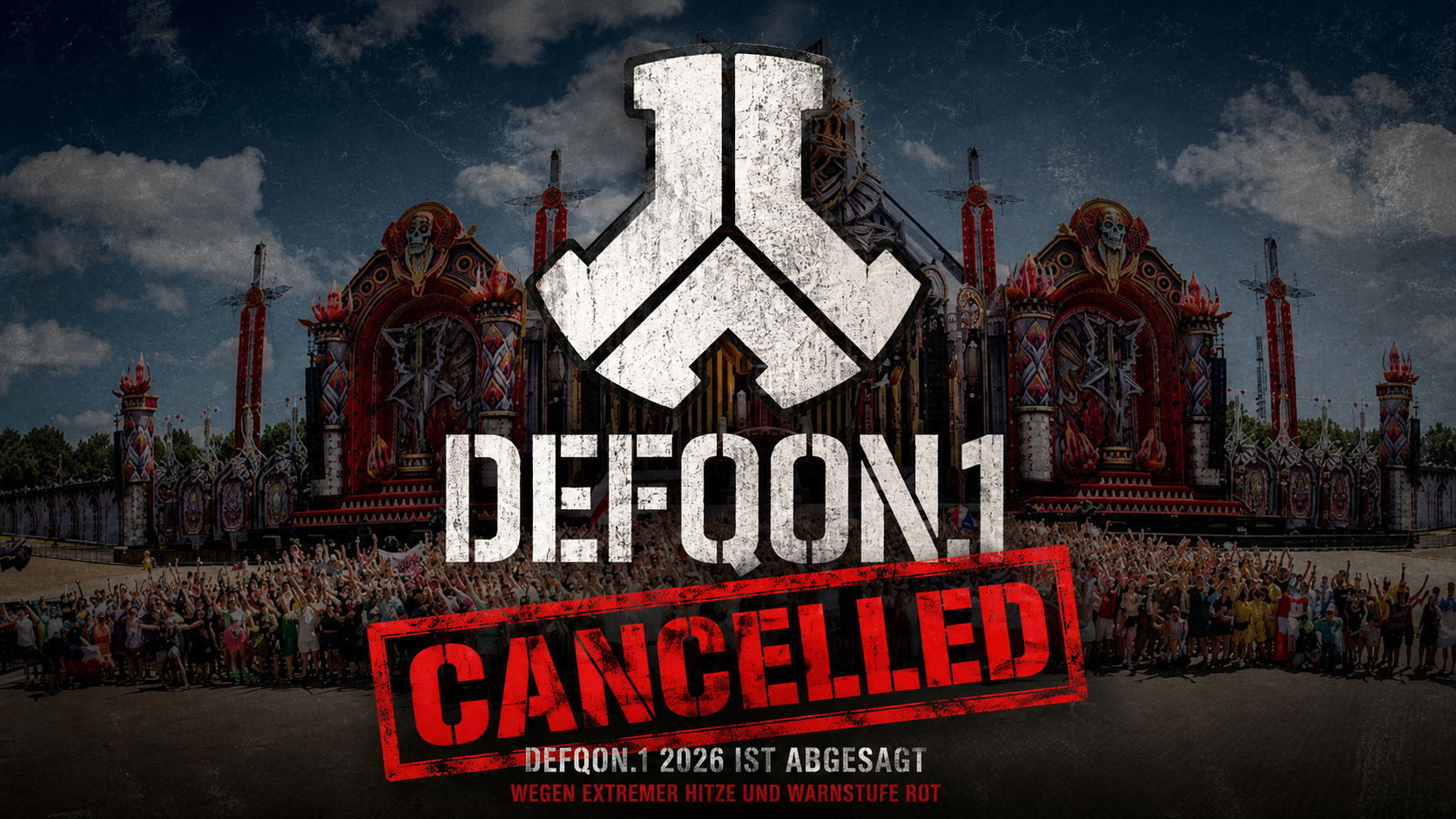 Defqon.1 2026 abgesagt: Q-dance beendet Festival wegen extremer Hitze – Tickets werden erstattet